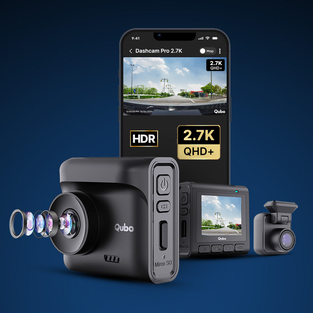 Dashcam Car Pro 2.7K [F+R] | 5MP | HDR