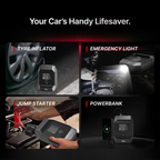Battery Jump Starter + Digital Tyre Inflator | 2-in-1