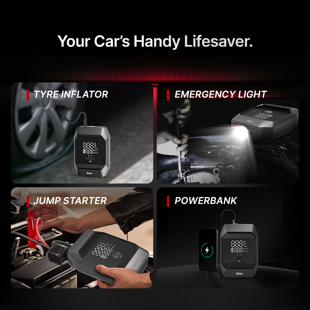 Battery Jump Starter + Digital Tyre Inflator | 2-in-1