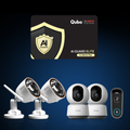 Smart Camera 360° 3MP (x2), Smart Outdoor Bullet Camera 3MP (x2), Video Doorbell & AI Guard Elite Combo
