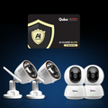 Smart Camera 360° Pro 4MP (x2), Smart Bullet Cam Pro 4MP (x2) & AI Guard Elite Combo