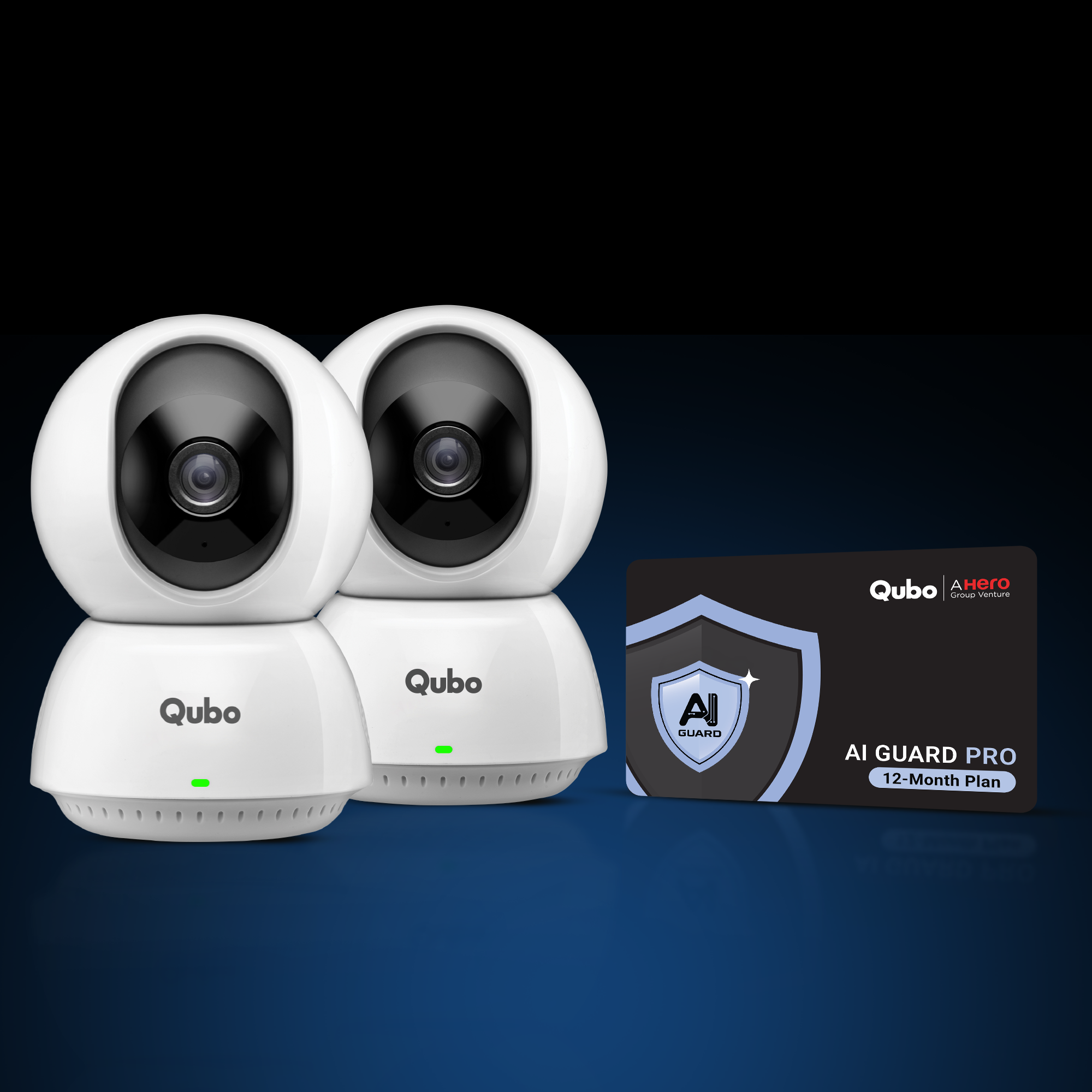 Smart Camera 360° Pro 4MP (x2) & AI Guard Pro Combo