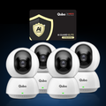 Smart Camera 360° Pro 4MP (x4) & AI Guard Elite Combo
