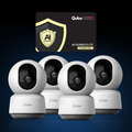 Smart Camera 360° 3MP 2K (x4) & AI Guard Elite Combo