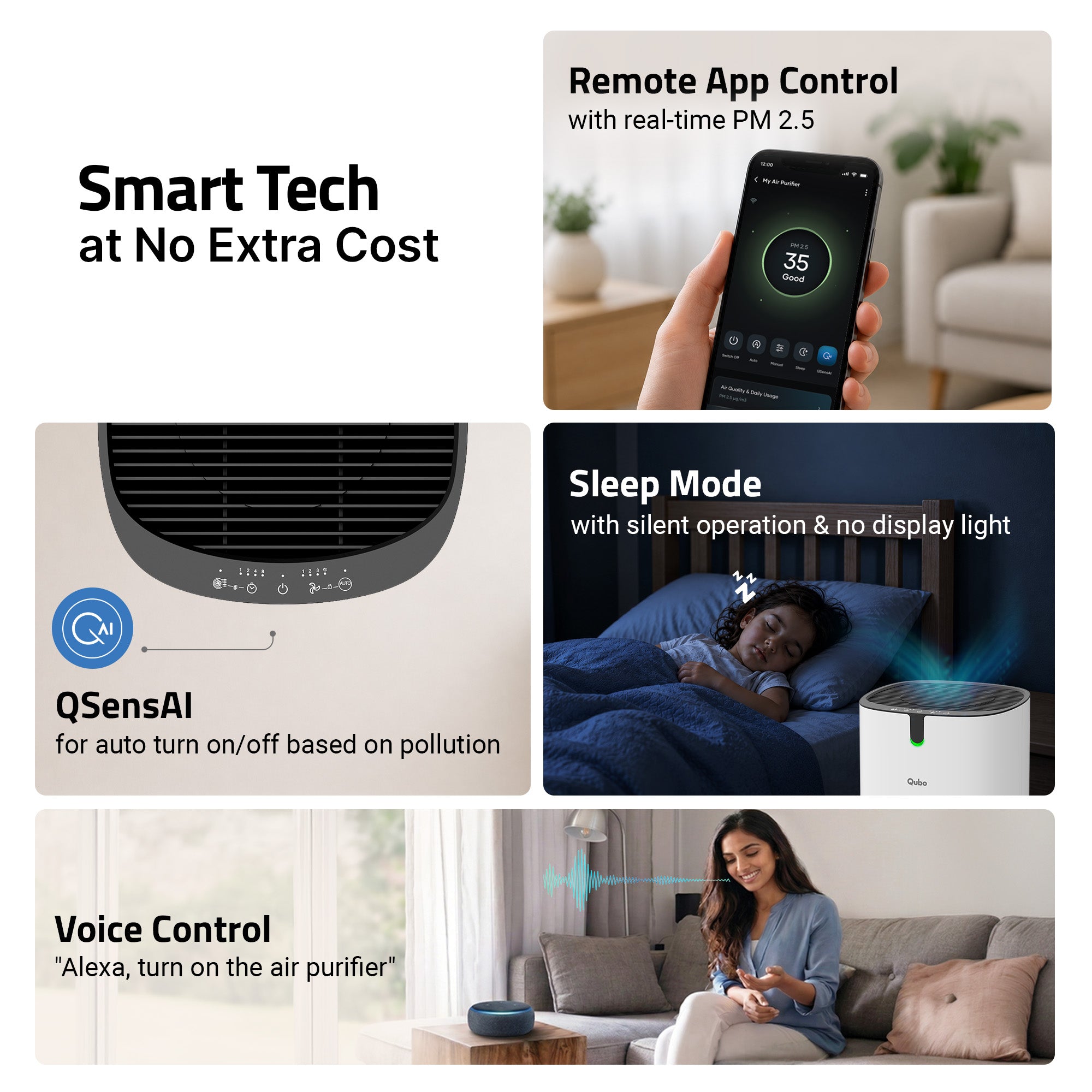 Smart Air Purifier Q400 for Home [Upto 400 SqFt]