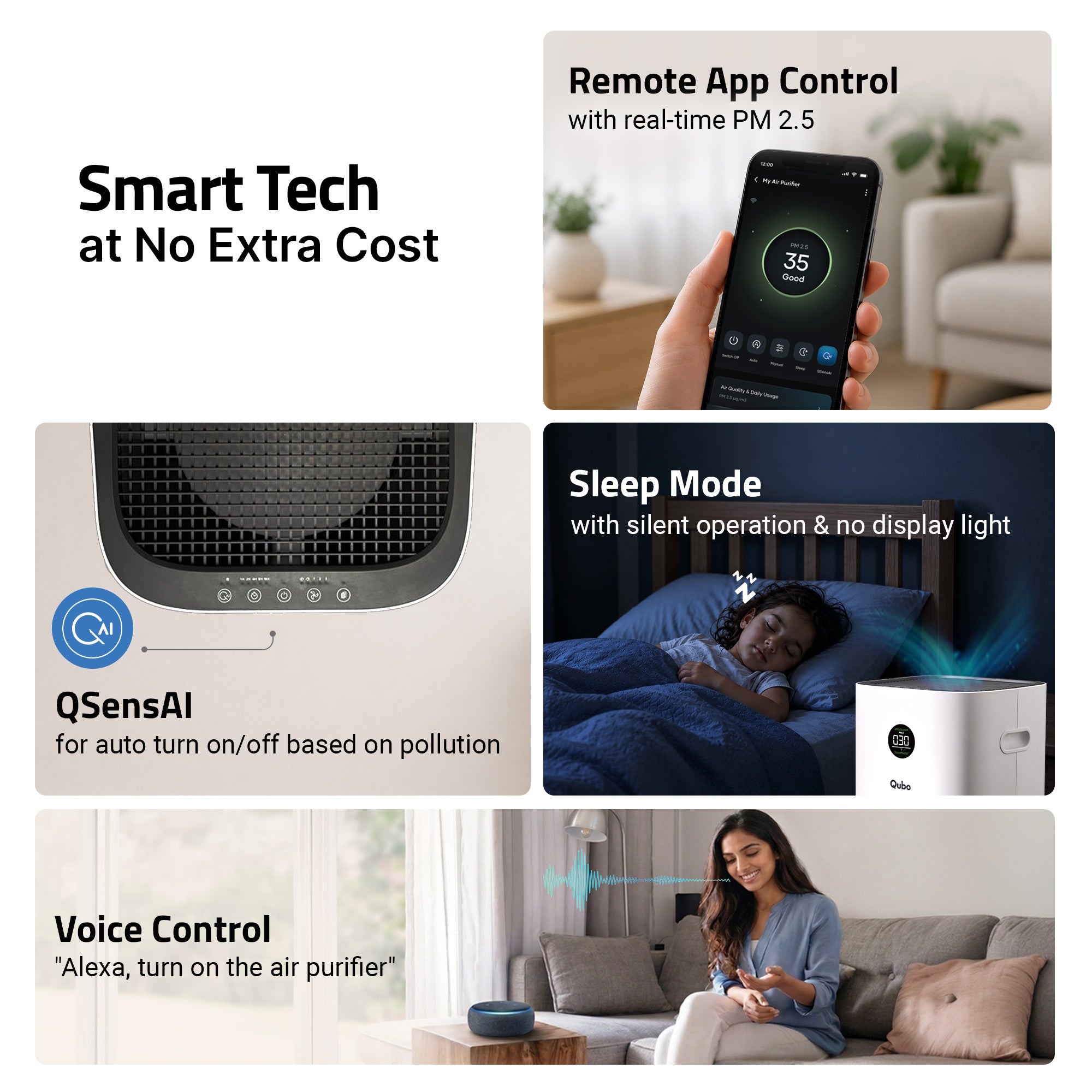 Smart Air Purifier Q1000 for Home [Upto 1000 SqFt]