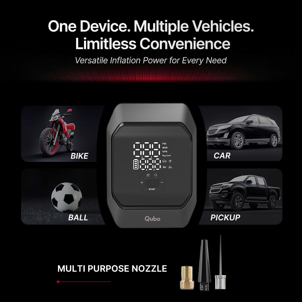 Battery Jump Starter + Digital Tyre Inflator | 2-in-1