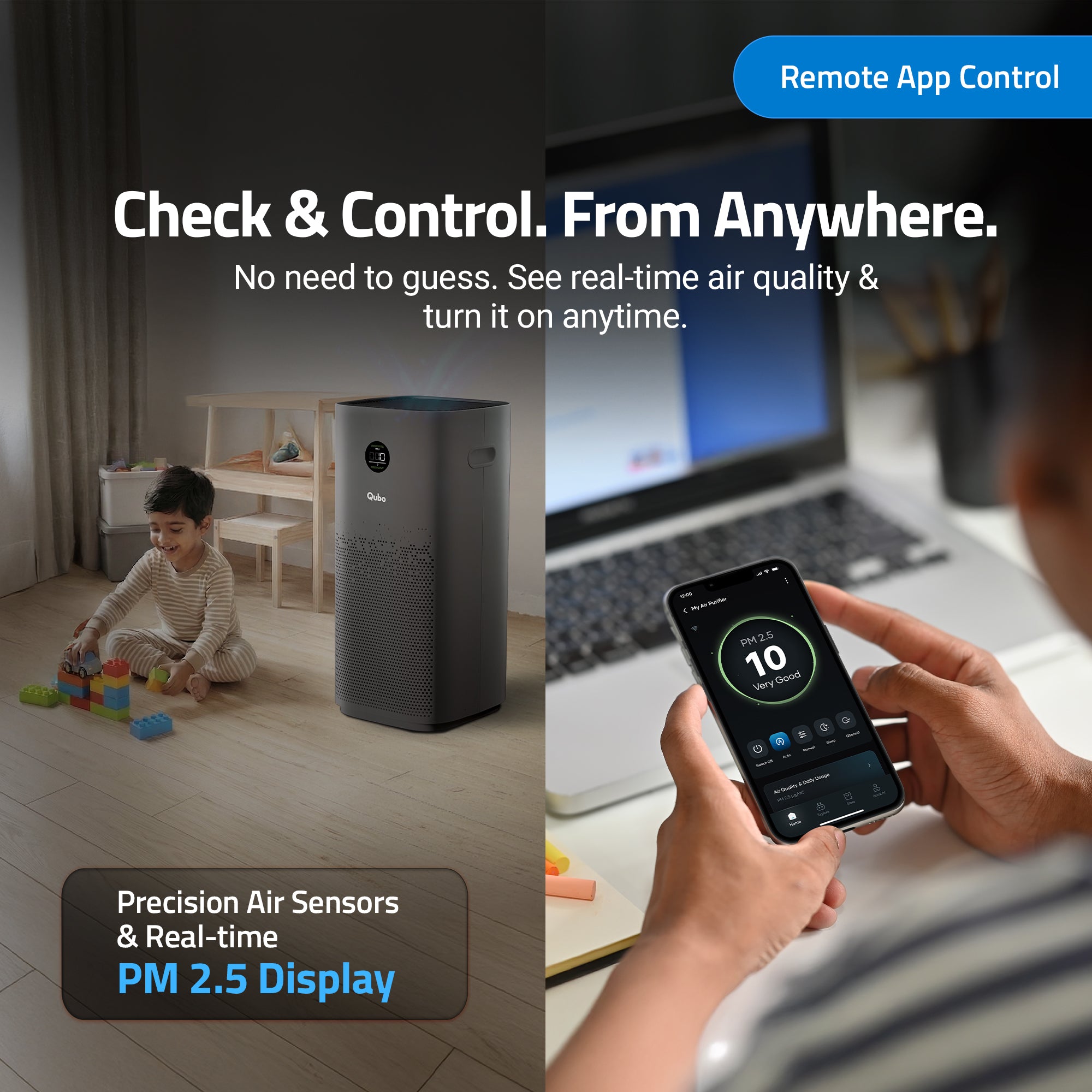 Smart Air Purifier Q1000 Ultra for Home [Upto 1000 SqFt]
