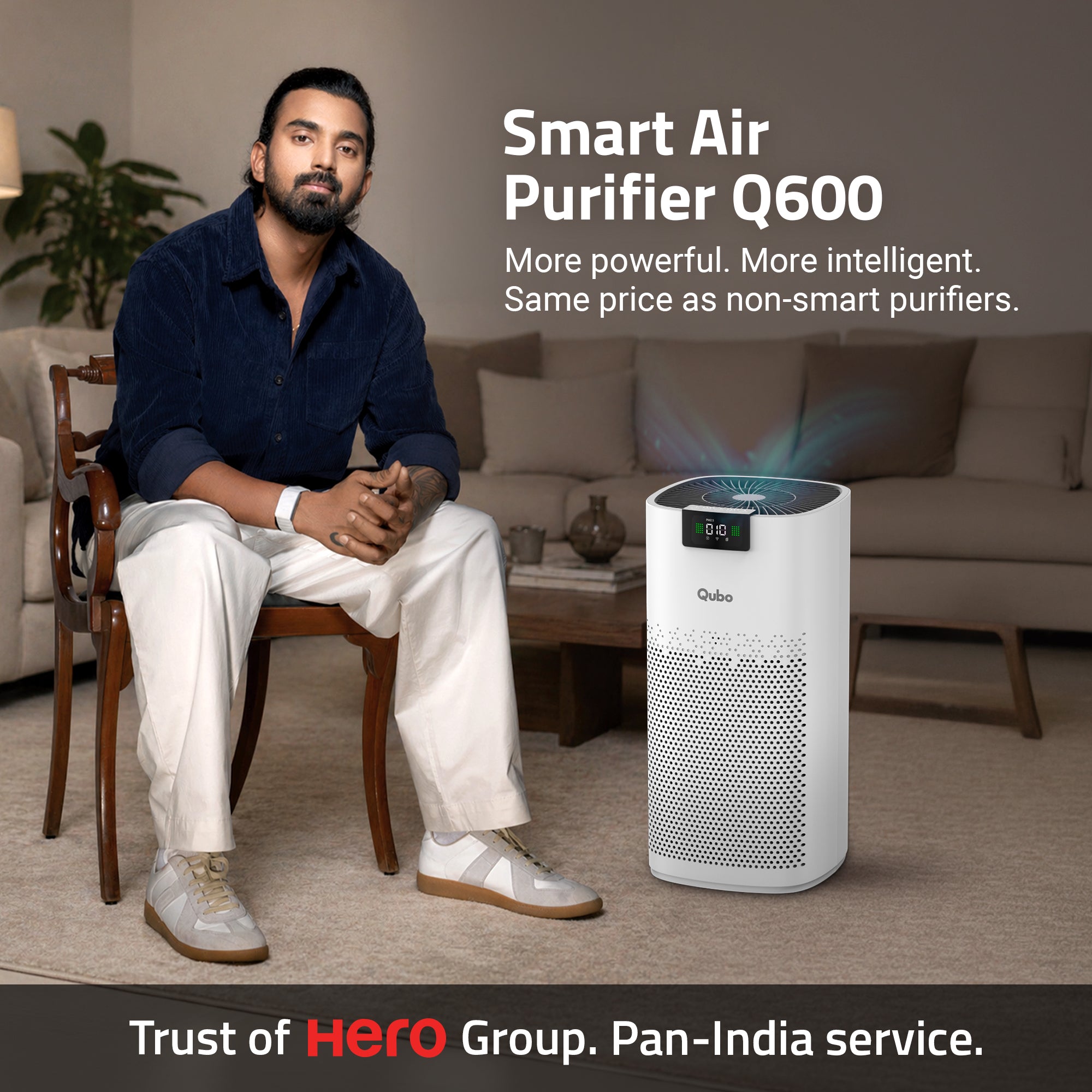 Smart Air Purifier Q600 for Home [Upto 600 SqFt]