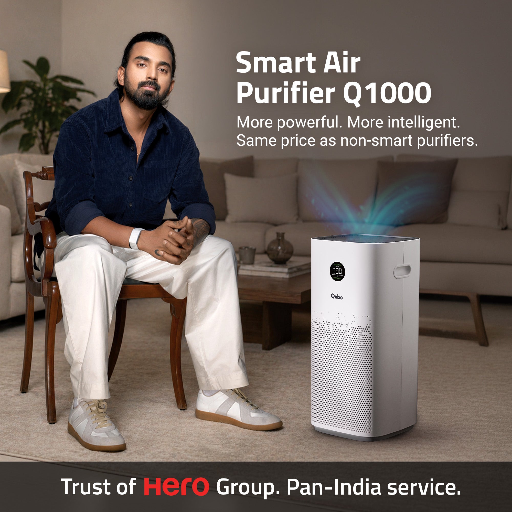 Smart Air Purifier Q1000 for Home [Upto 1000 SqFt]