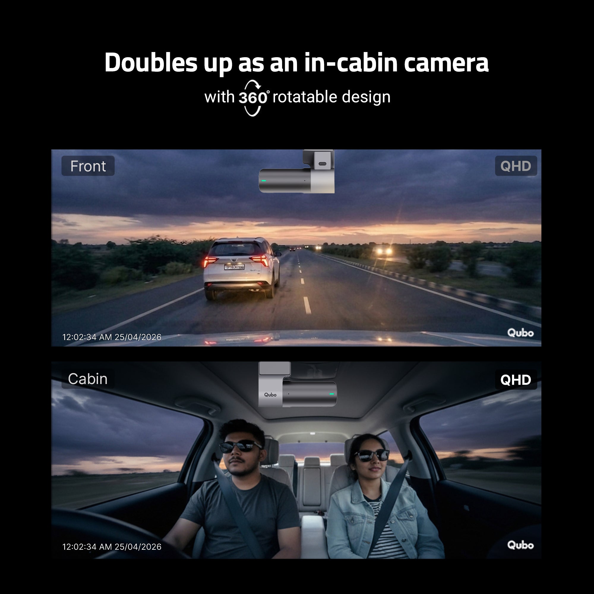 Dashcam Pro 2K (Front + Rear)