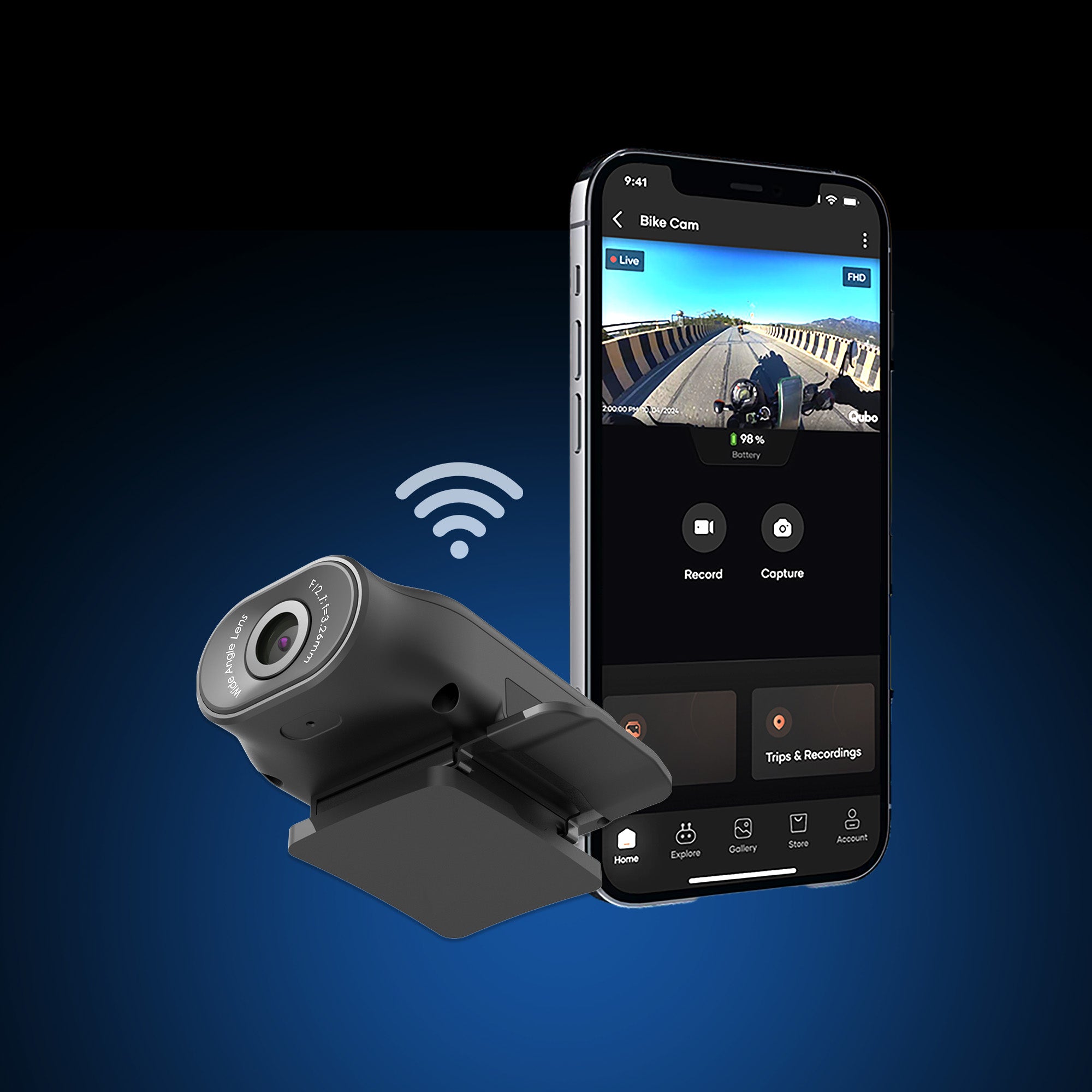 Smart Bike Cam Pro | 2K Resolution | 3MP