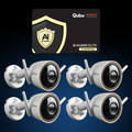 Smart Bullet Cam Pro 4MP (x4) & AI Guard Elite Combo