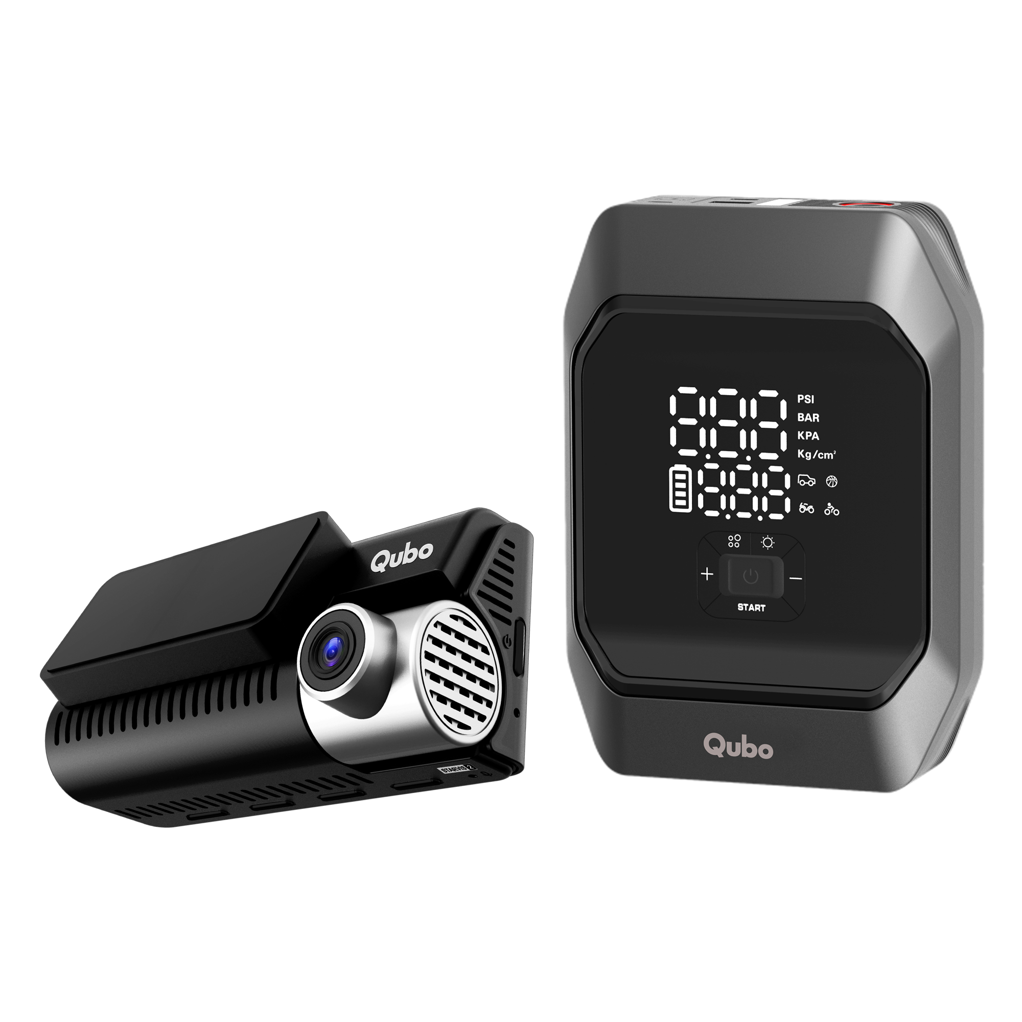 Dashcam 3k (F+R) Starvis 2 & Battery Jump Starter + Digital Tyre Inflator Combo