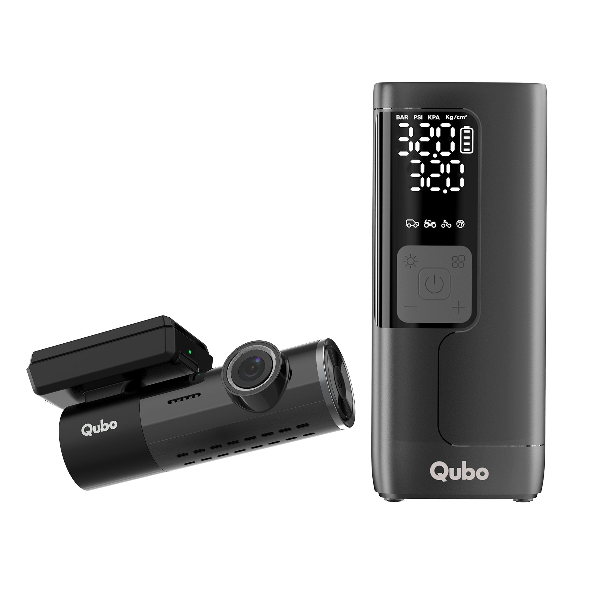 Dashcam 4G Live & Digital Tyre Inflator Max Combo