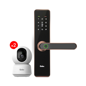 Smart Door Lock Essential (Copper) & 2xSmart Camera 360° 3MP Combo