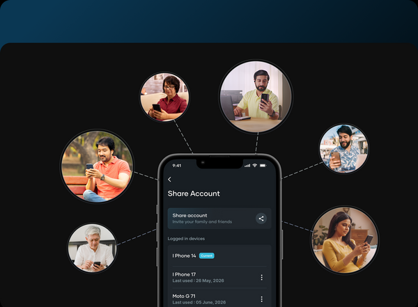 Upto 6 logins