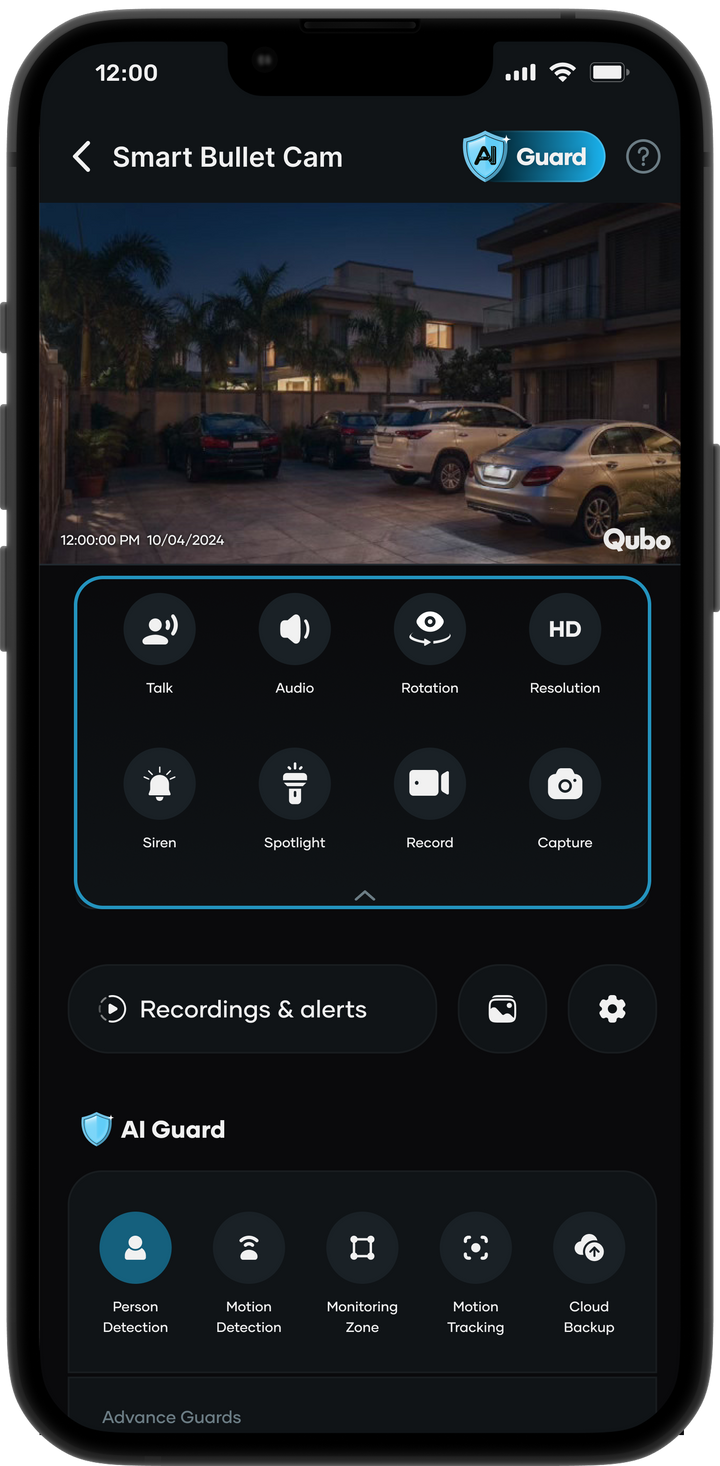 Qubo Smart Wi-Fi Outdoor CCTV Camera with AI Guard | Qubo – Qubo India