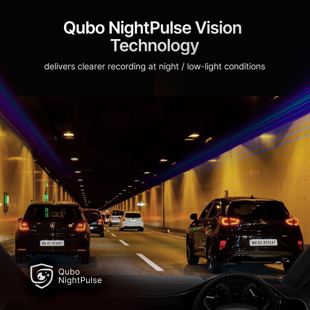 Qubo Dashcam Pro 3K | Sony STARVIS 2 IMX675 Sensor (Front)