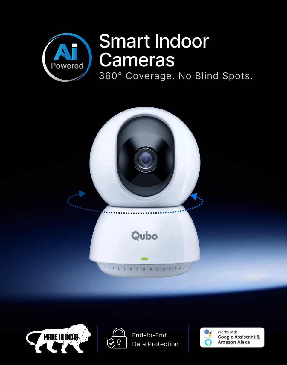 Qubo Smart Wi-Fi Indoor CCTV Camera with AI Guard – Qubo India