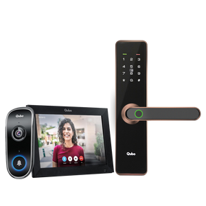 Instaview Video Doorphone & Smart Door Lock Essential (Copper) Combo