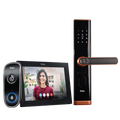 Instaview Video Doorphone & Smart Door Lock Nova (Copper) Combo