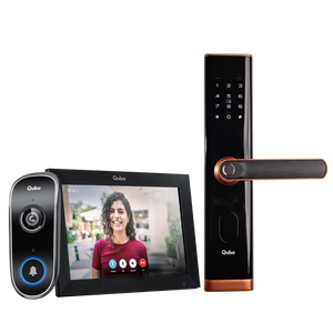 Instaview Video Doorphone & Smart Door Lock Nova (Copper) Combo