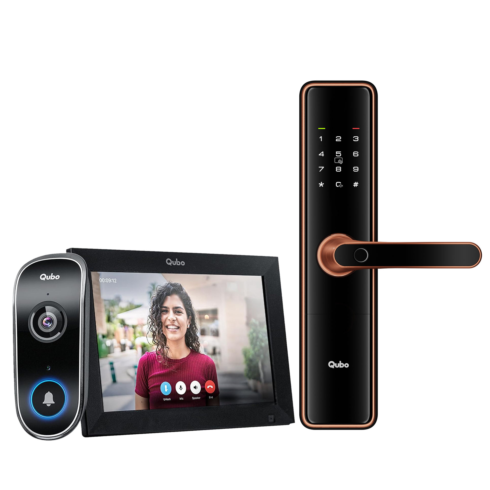 Instaview Video Doorphone & Smart Door Lock Ultra Wi-Fi Combo