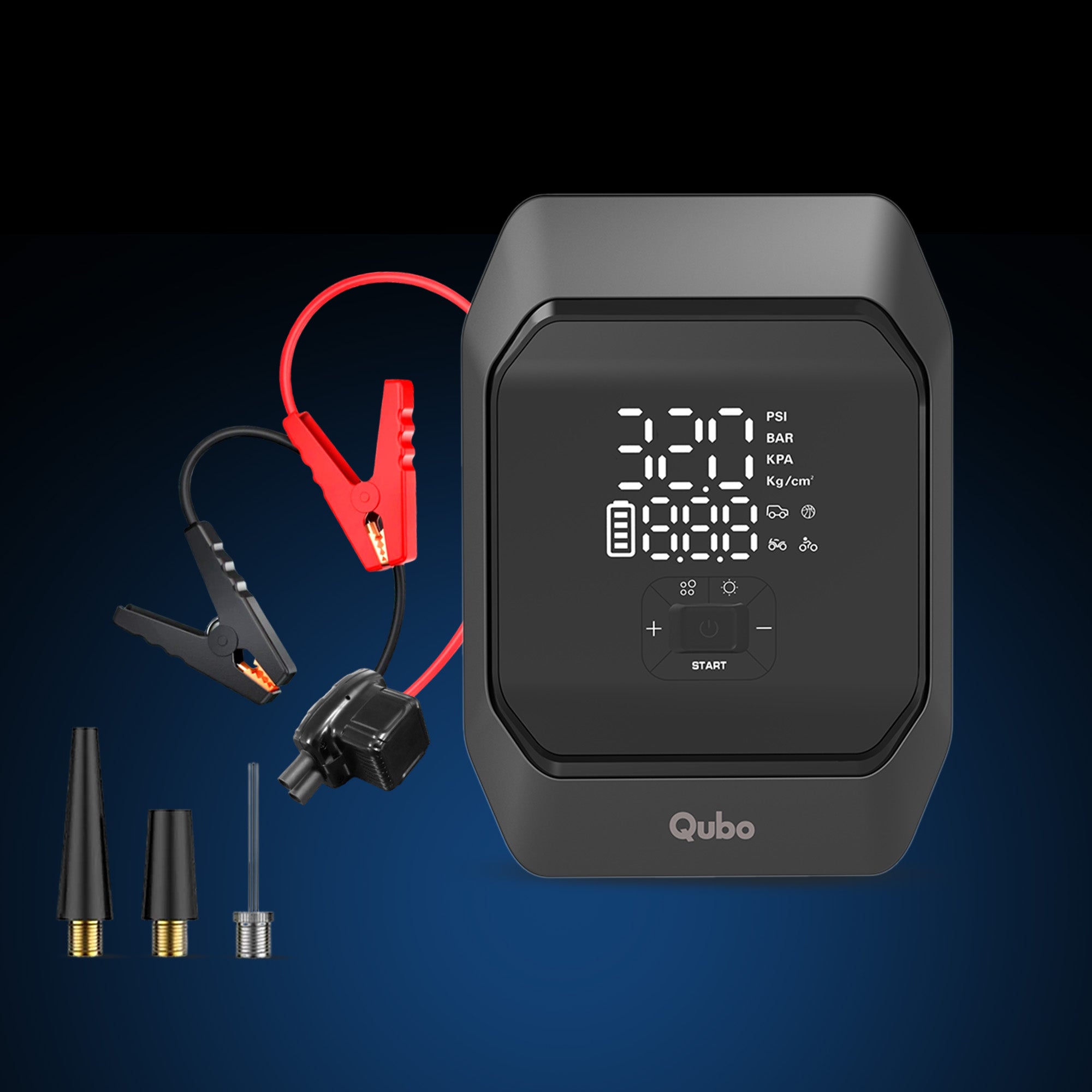 Battery Jump Starter + Digital Tyre Inflator | 2-in-1
