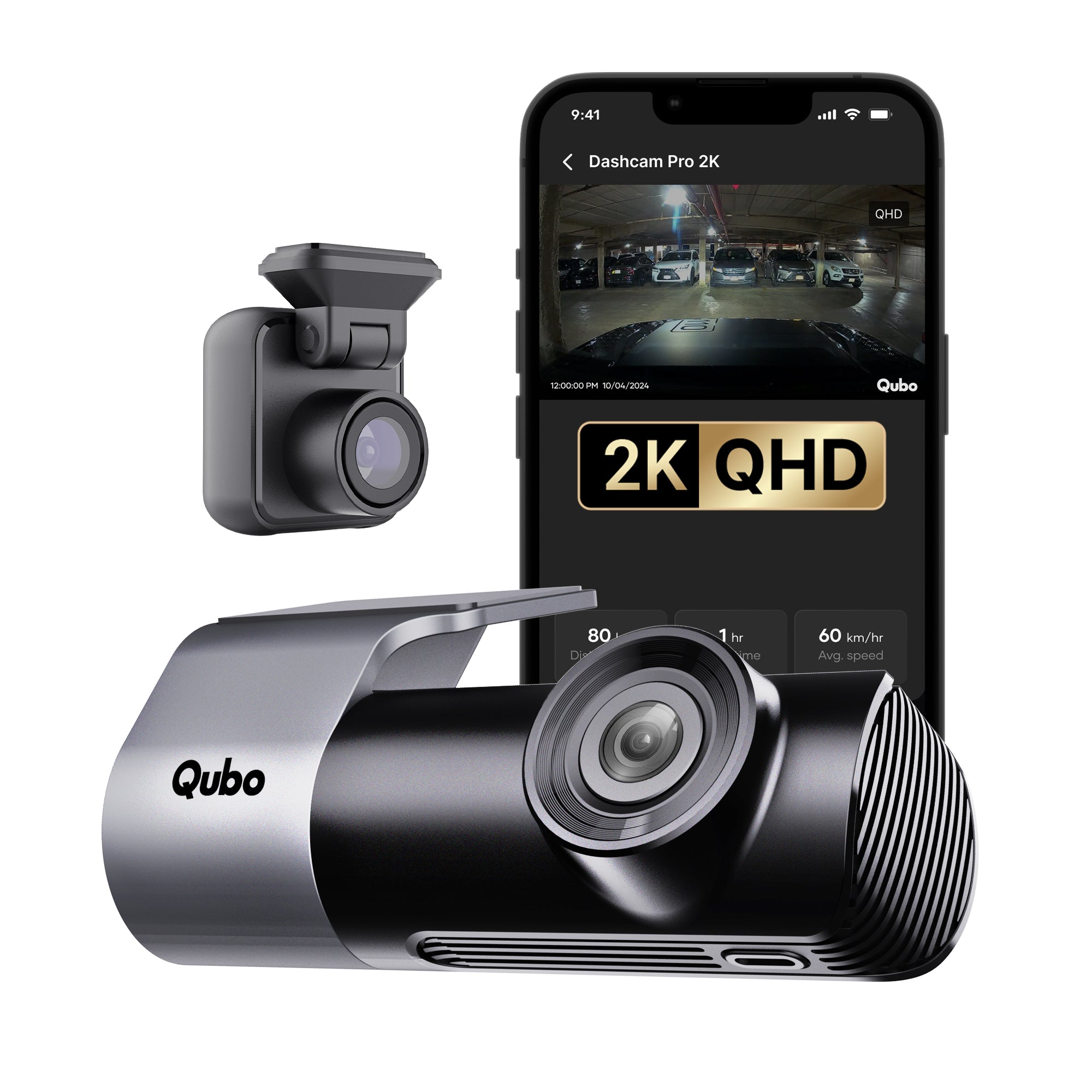 Dashcam Pro 2K (Front + Rear)