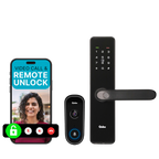 Video Doorbell Pro & Smart Door Lock Essential (Copper) Combo