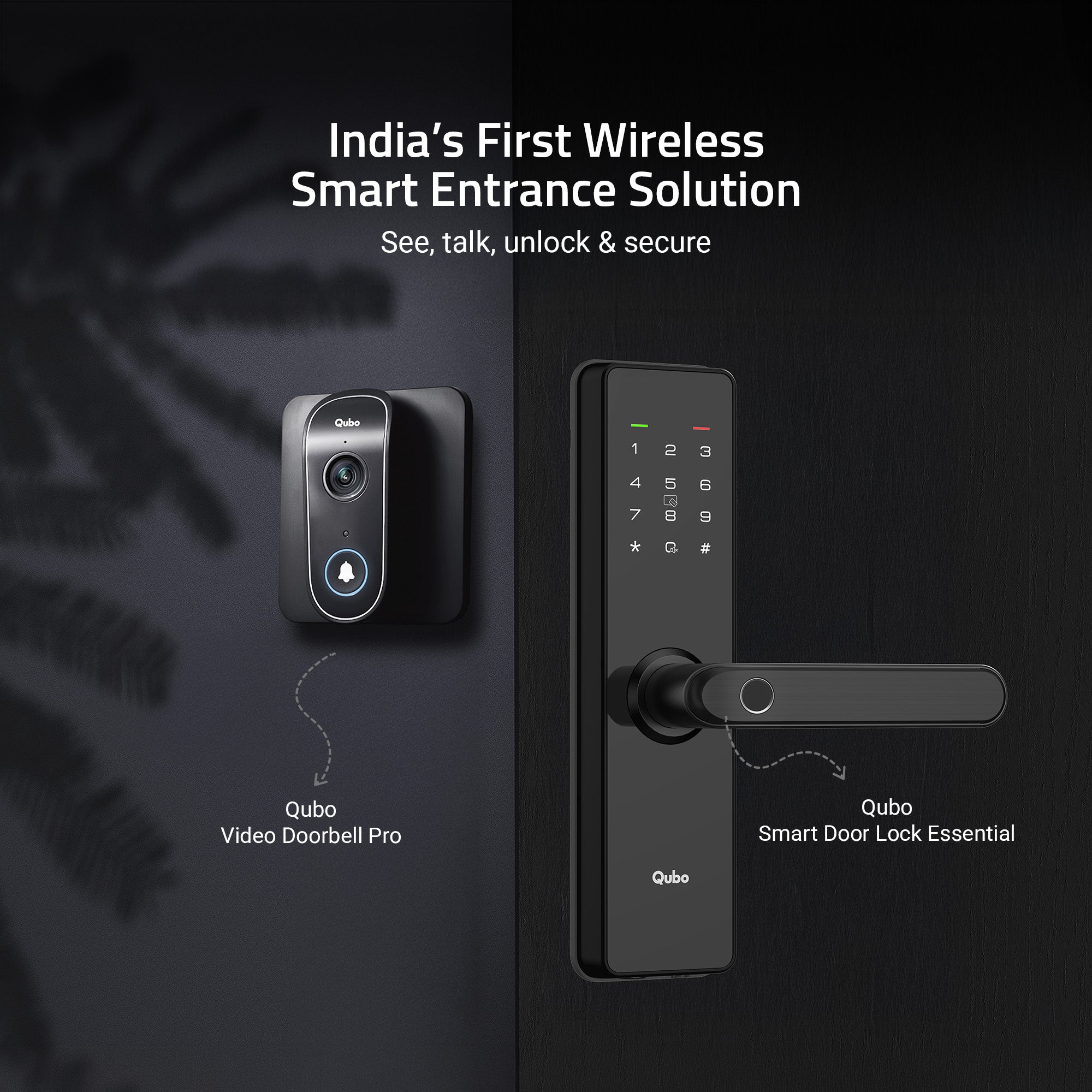 Video Doorbell Pro & Smart Door Lock Essential (Copper) Combo