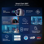 Smart Camera 360° | 3MP 2K | Wi-Fi