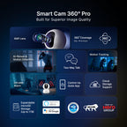 Smart Camera 360° Pro | 4MP | Color Night Vision