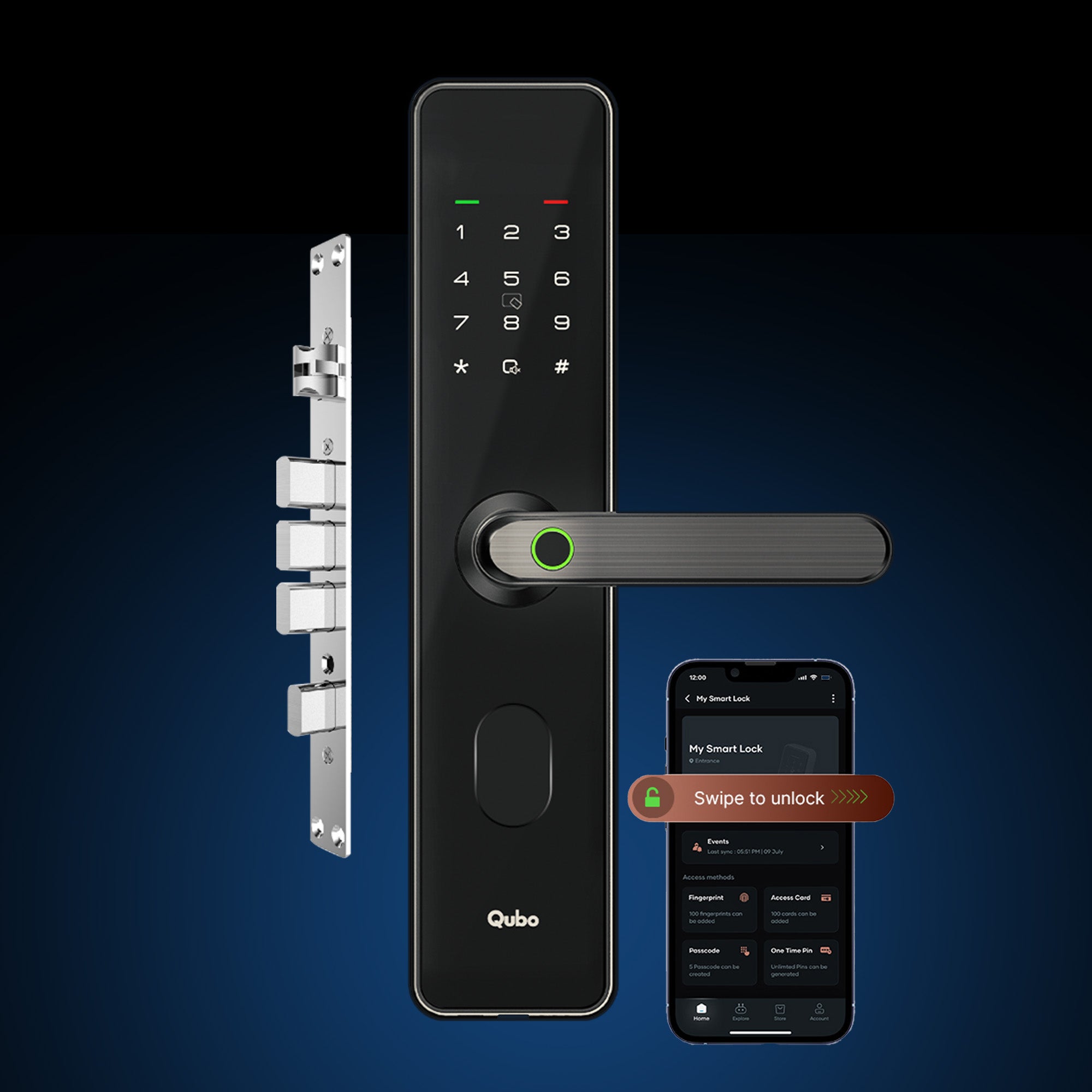 Smart Door Lock Select (Black)