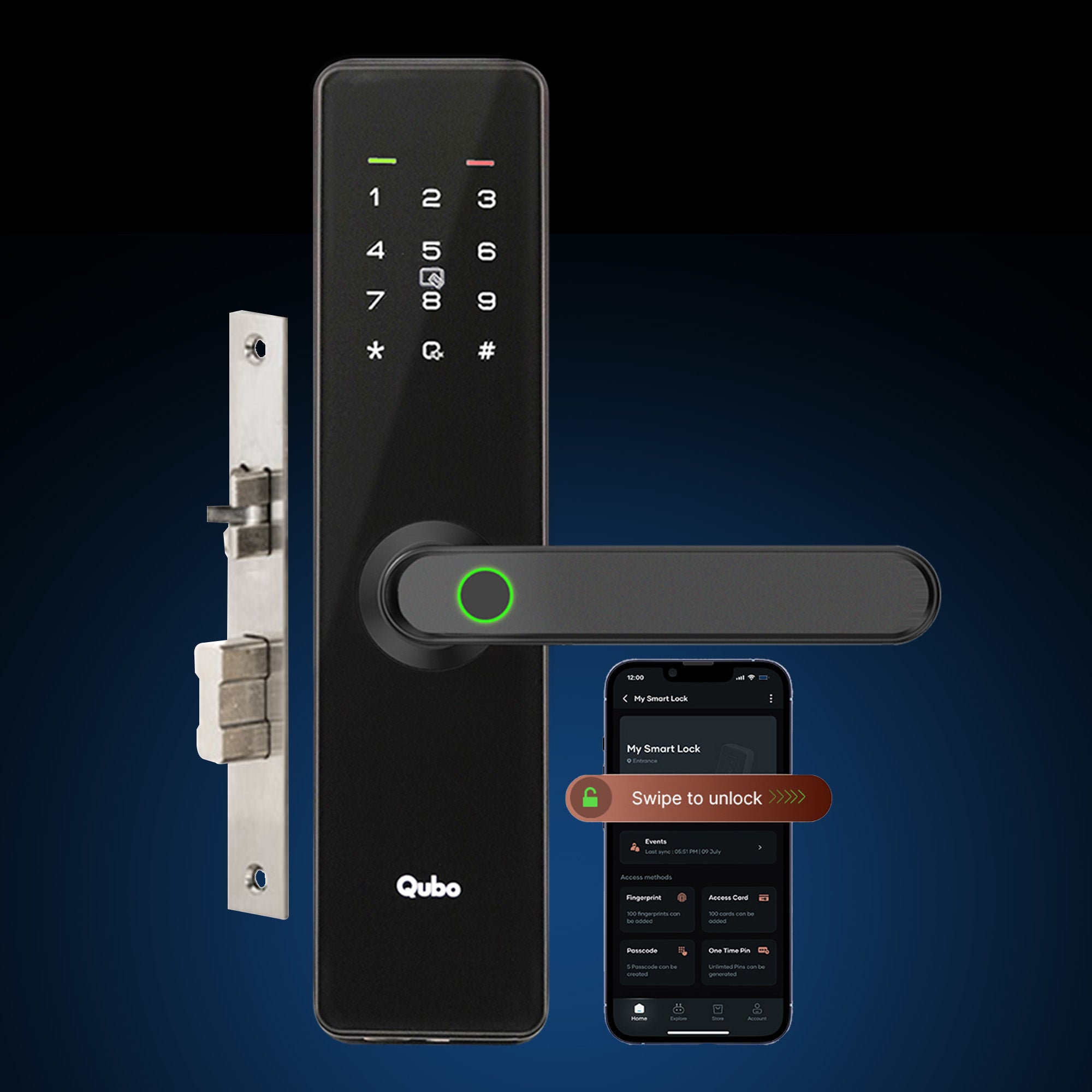 Smart Door Lock Select (Black)