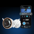 Smart Outdoor Bullet Camera | 3MP 2K | Wi-Fi