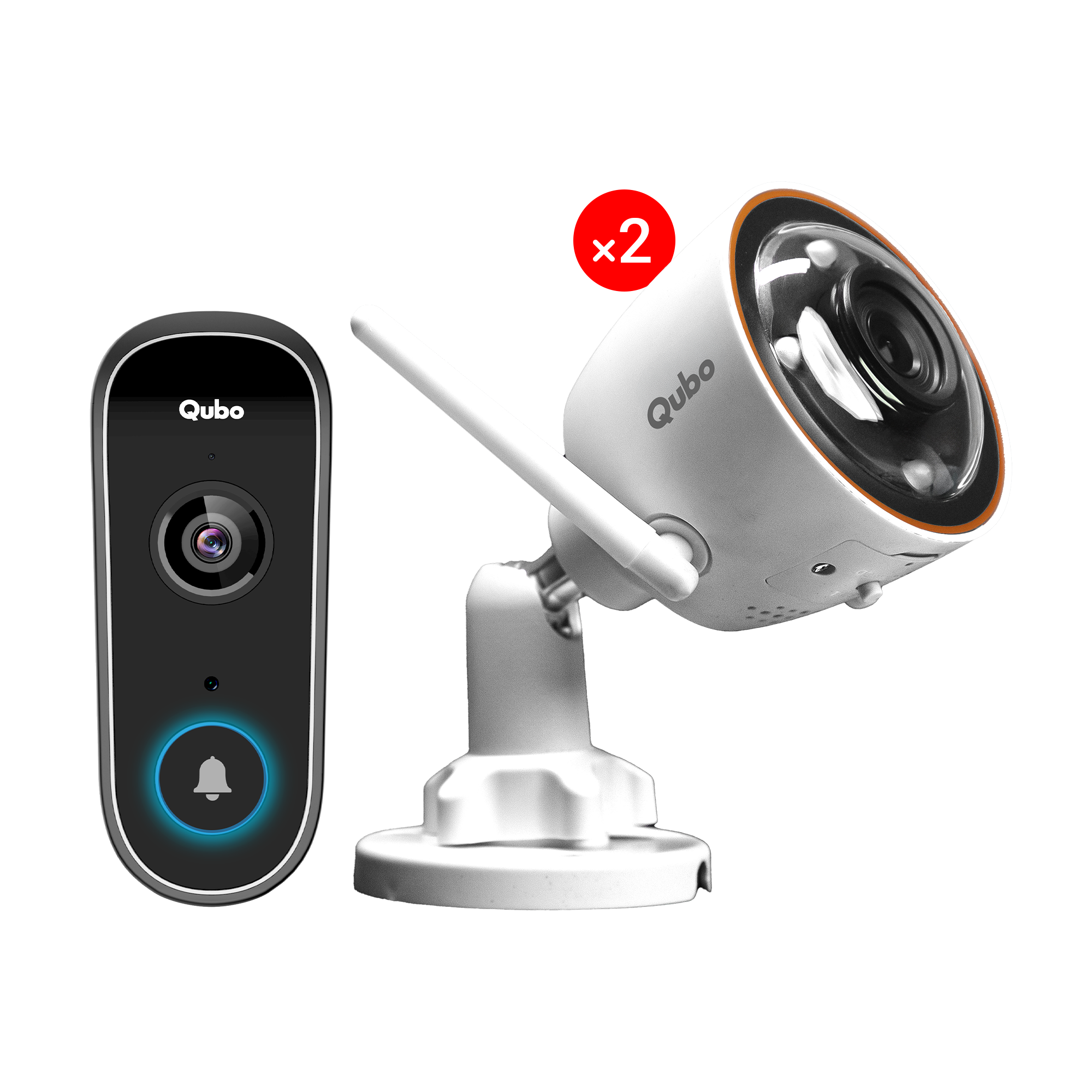 Video Doorbell Pro & 2xSmart Bullet Cam Pro 4MP Combo