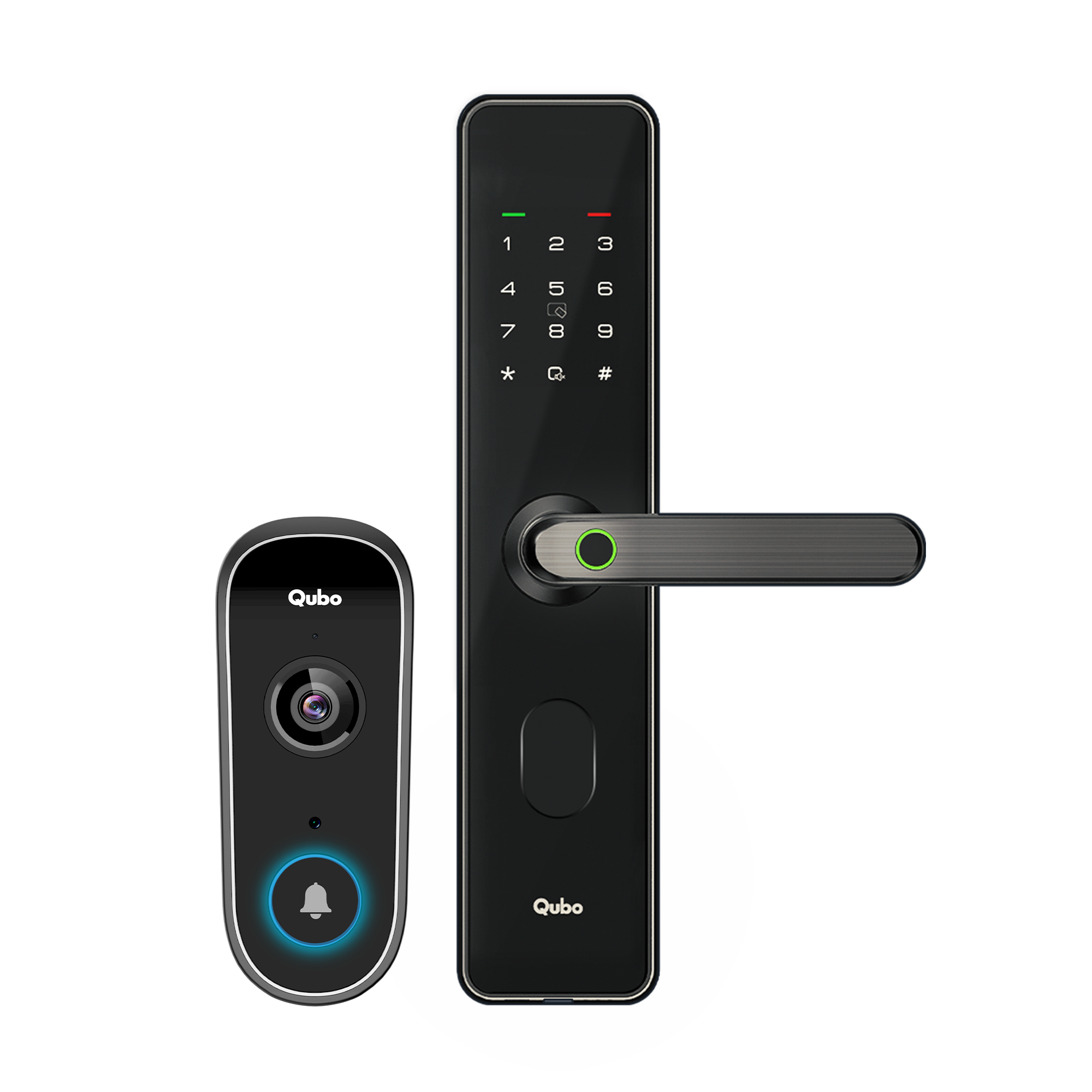 Video Doorbell Pro & Smart Door Lock Select (Black) Combo