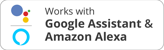 Works with Google Assistant & Alexa