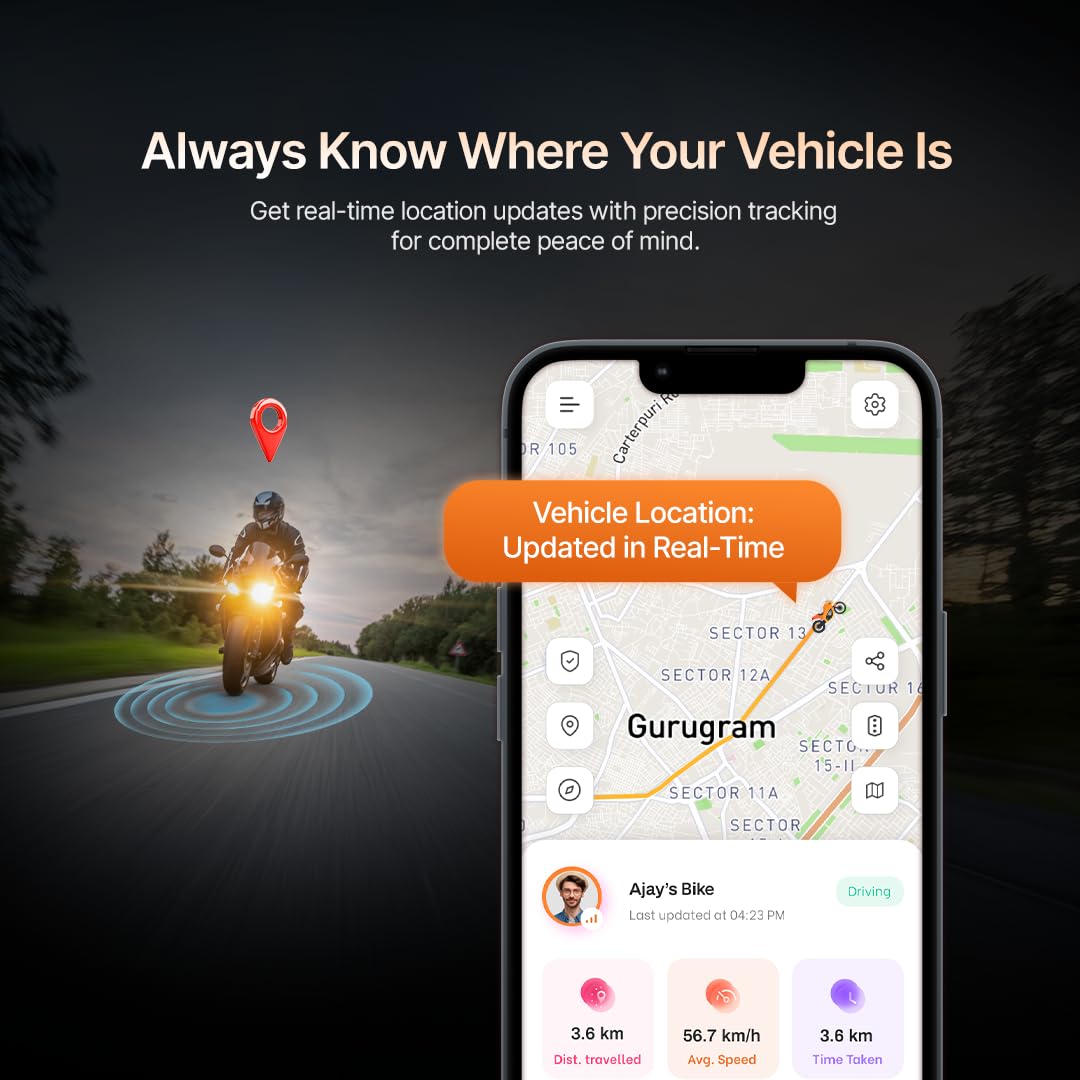 GPS Tracker Bike Wired | 365 Days Pre-Recharged SIM