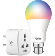 Smart Bulb, 9W/B22 and Smart Plug, 10A