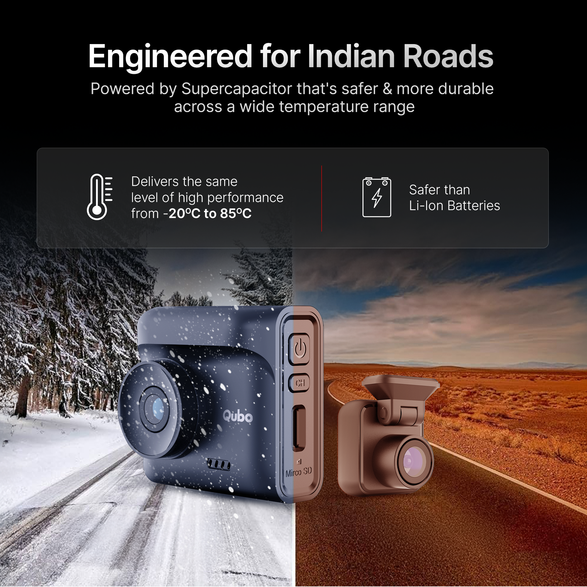 Dashcam Car Pro 2.7K [F+R] | 5MP | HDR