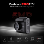 Qubo Car Dash Cam Pro 2.7K | 5MP QHD+ | HDR (Front)