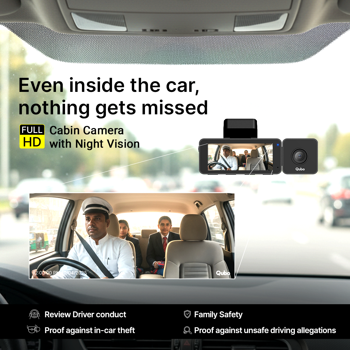Dashcam 3-Channel Trio