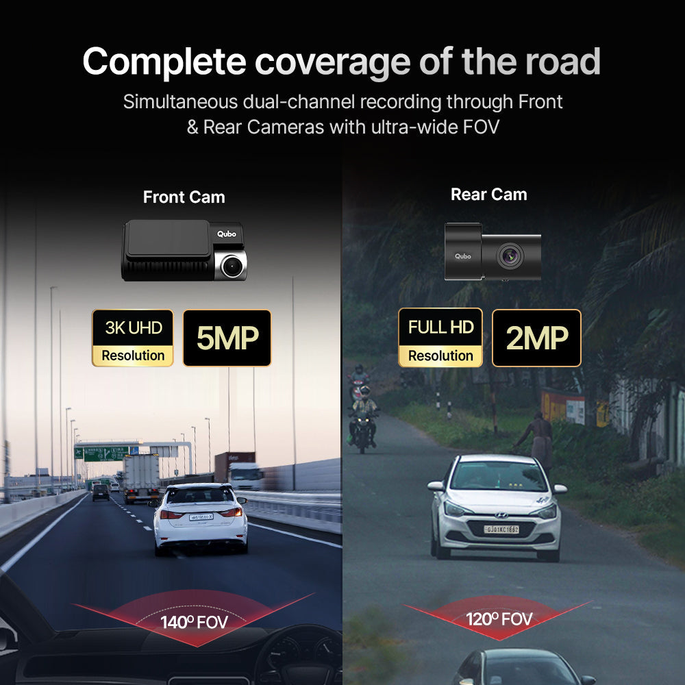 Dashcam Pro 3K [F+R] | Sony STARVIS 2 IMX675