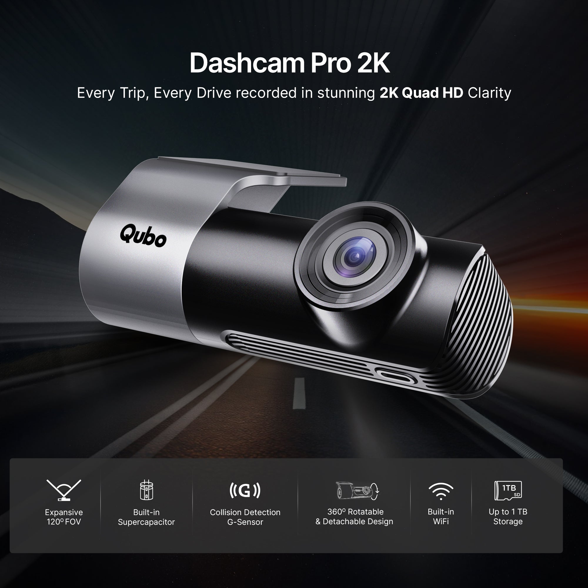 Dashcam Car Pro 2K