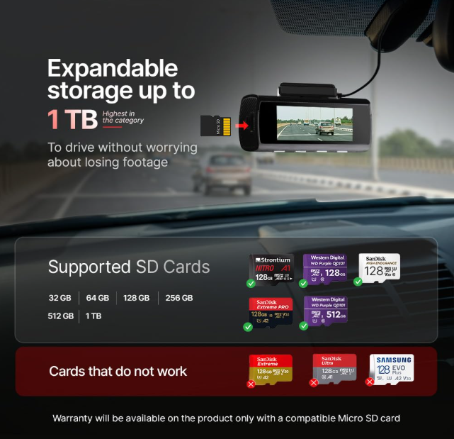 Dashcam Pro 4K [2026 Edition] [F+R]  | Sony STARVIS IMX415