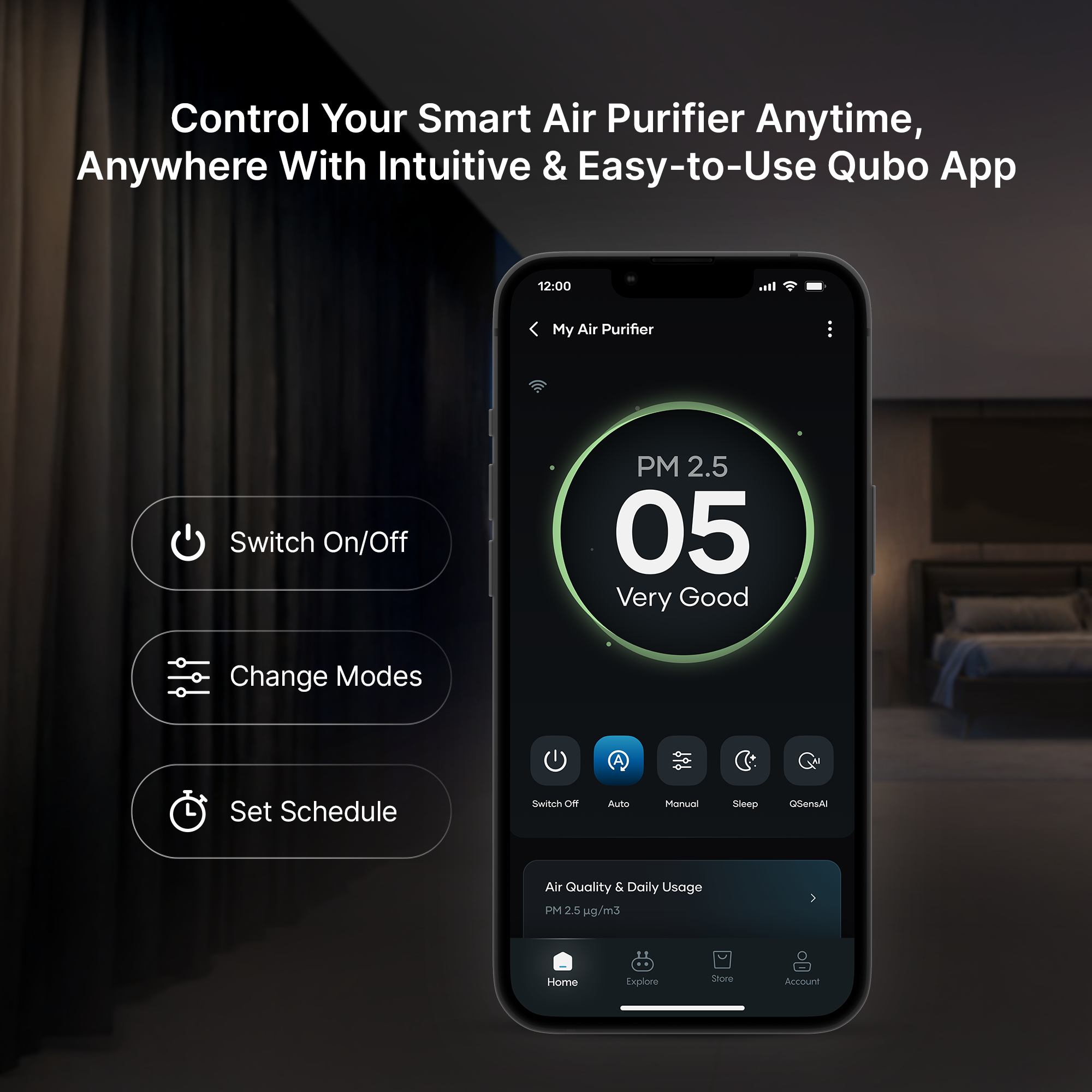 Smart Air Purifier R250 for Home [Upto 250 SqFt]