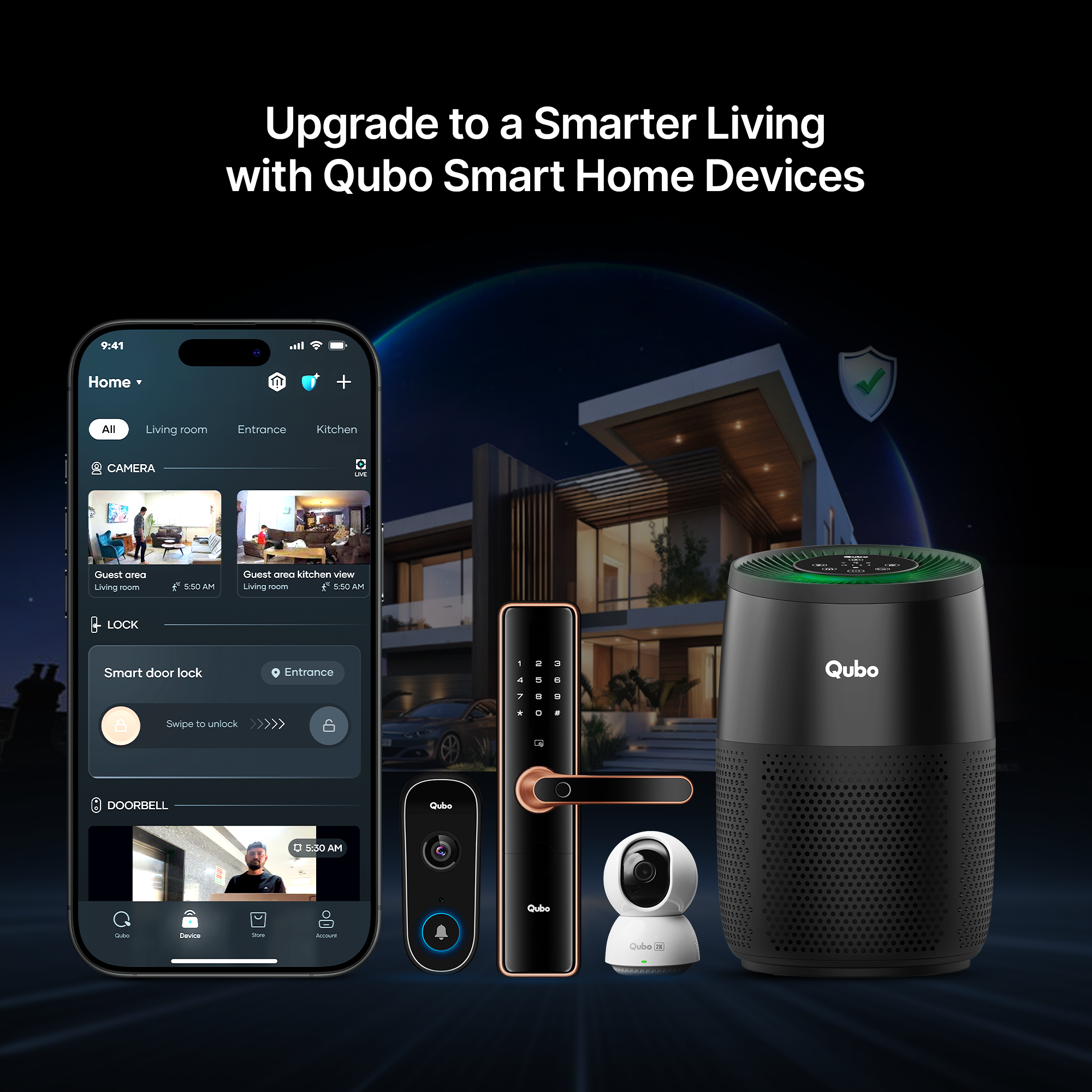 Smart Air Purifier R250 for Home [Upto 250 SqFt]